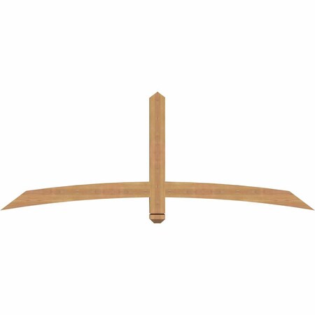 Ekena Millwork Bellingham Timber Gable Bracket, Western Red Cedar, 72"W x 27"H x 3 1/2"D x 3 1/2"F, 9/12 Pitch GBW072X27X0404BEL00SWR